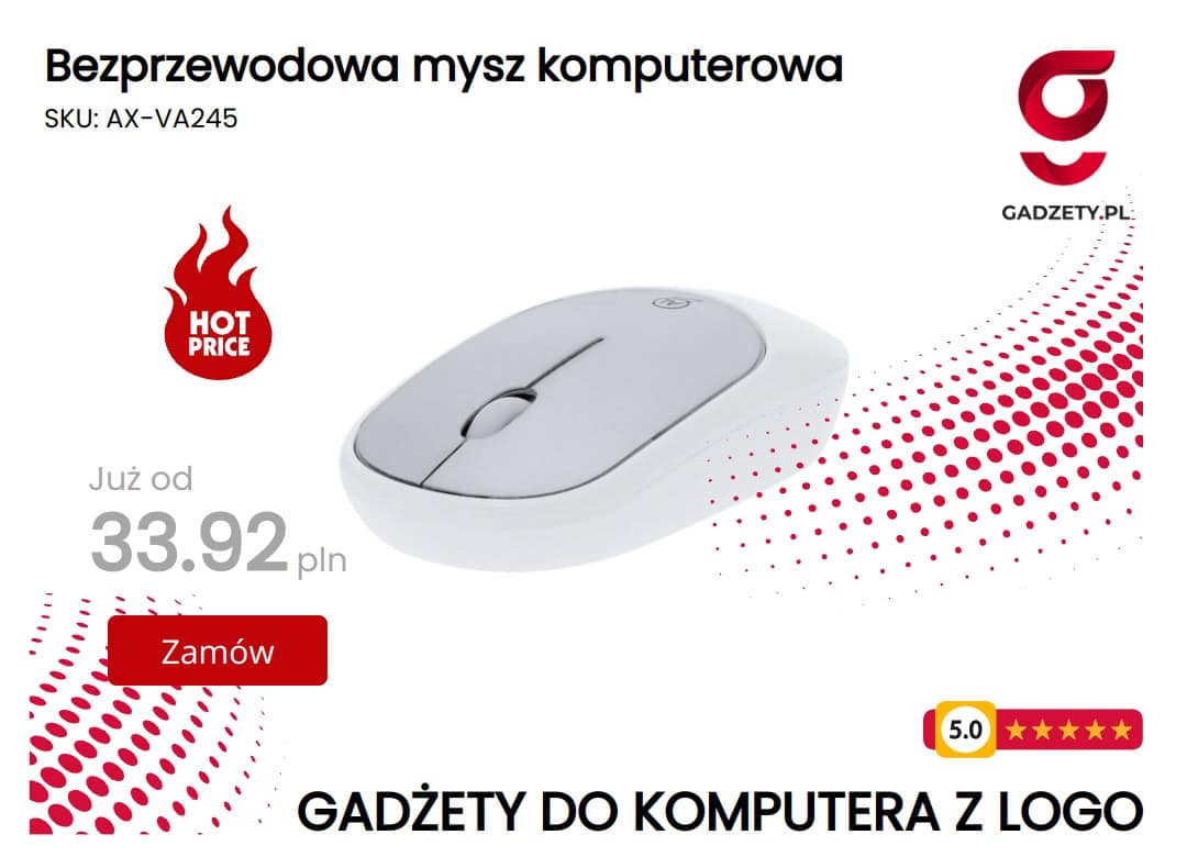 Bezprzewodowa mysz komputerowa Bezprzewodowa mysz komputerowa