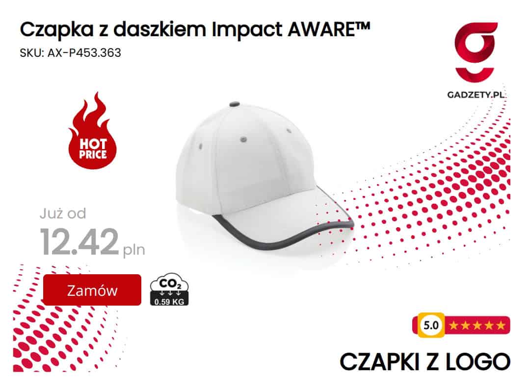 Czapka z daszkiem Impact AWARE™ Czapka z daszkiem Impact AWARE w kolorze niebieskim