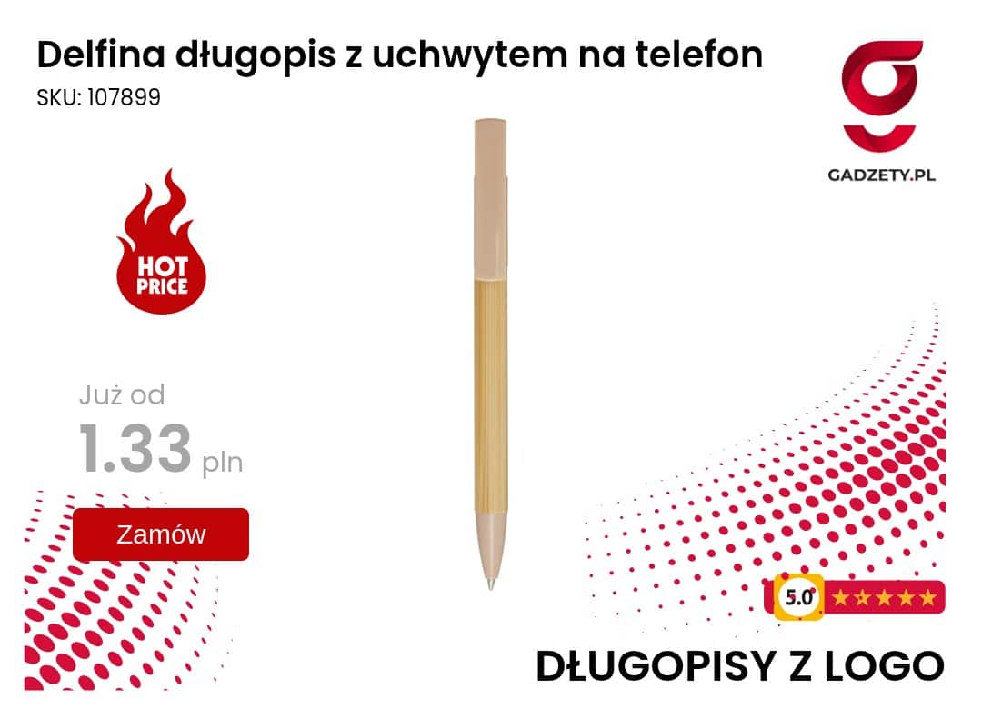 Delfina długopis z uchwytem na telefon Długopis Delfina z uchwytem na telefon