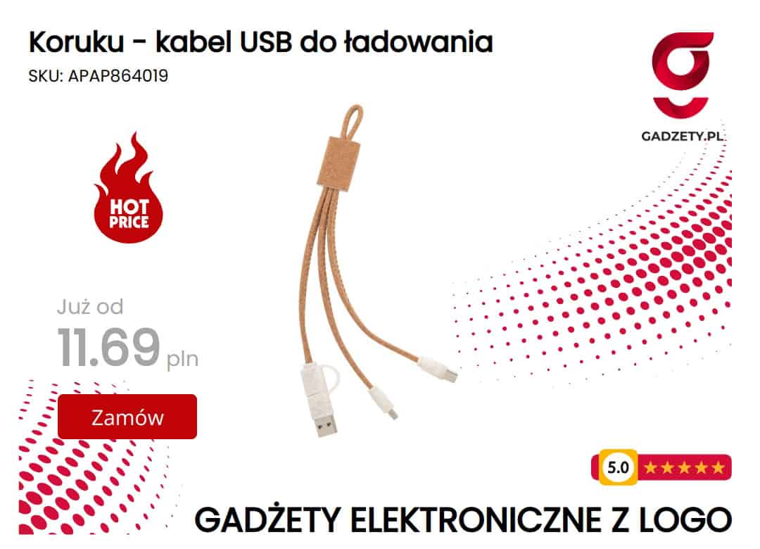 Koruku - kabel USB do ładowania Koruku kabel USB do ładowania