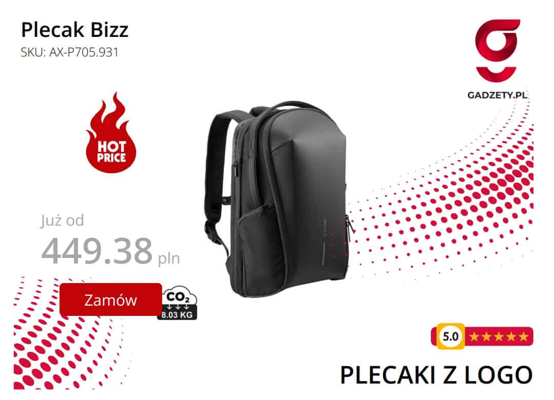 Plecak Bizz wysokiej jakości