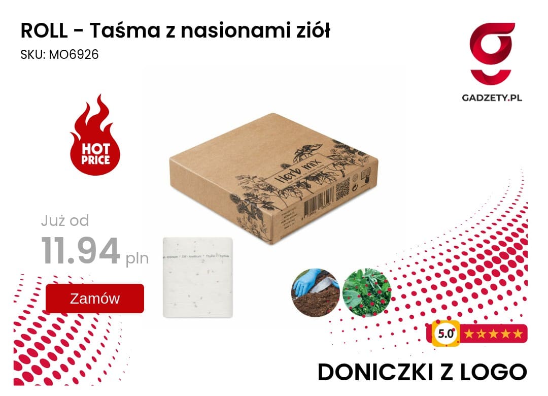 ROLL - Taśma z nasionami ziół Taśma z nasionami ziół ROLL