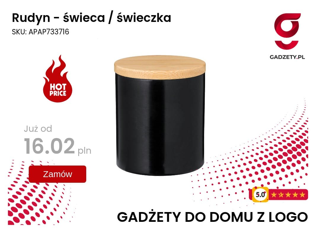 Rudyn - świeca / świeczka Rudyn – świeca, świeczka ozdobna w przytulnym wnętrzu