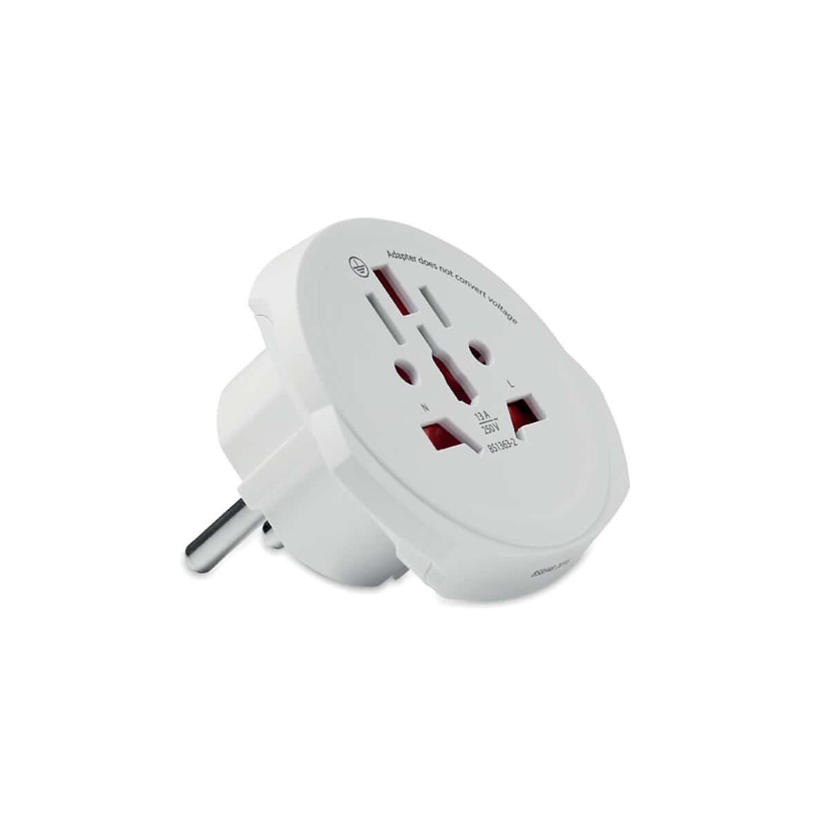 Uniwersalna listwa zasilająca z uziemieniem i zabezpieczeniem przeciwprzepięciowym.