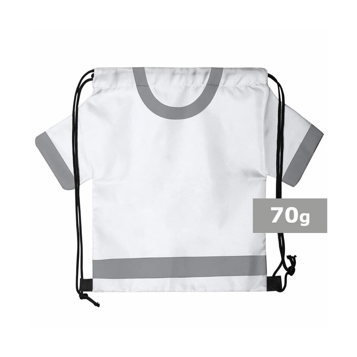 Odblaskowa torba sportowa z nadrukiem, idealna na gadżety i akcesoria.