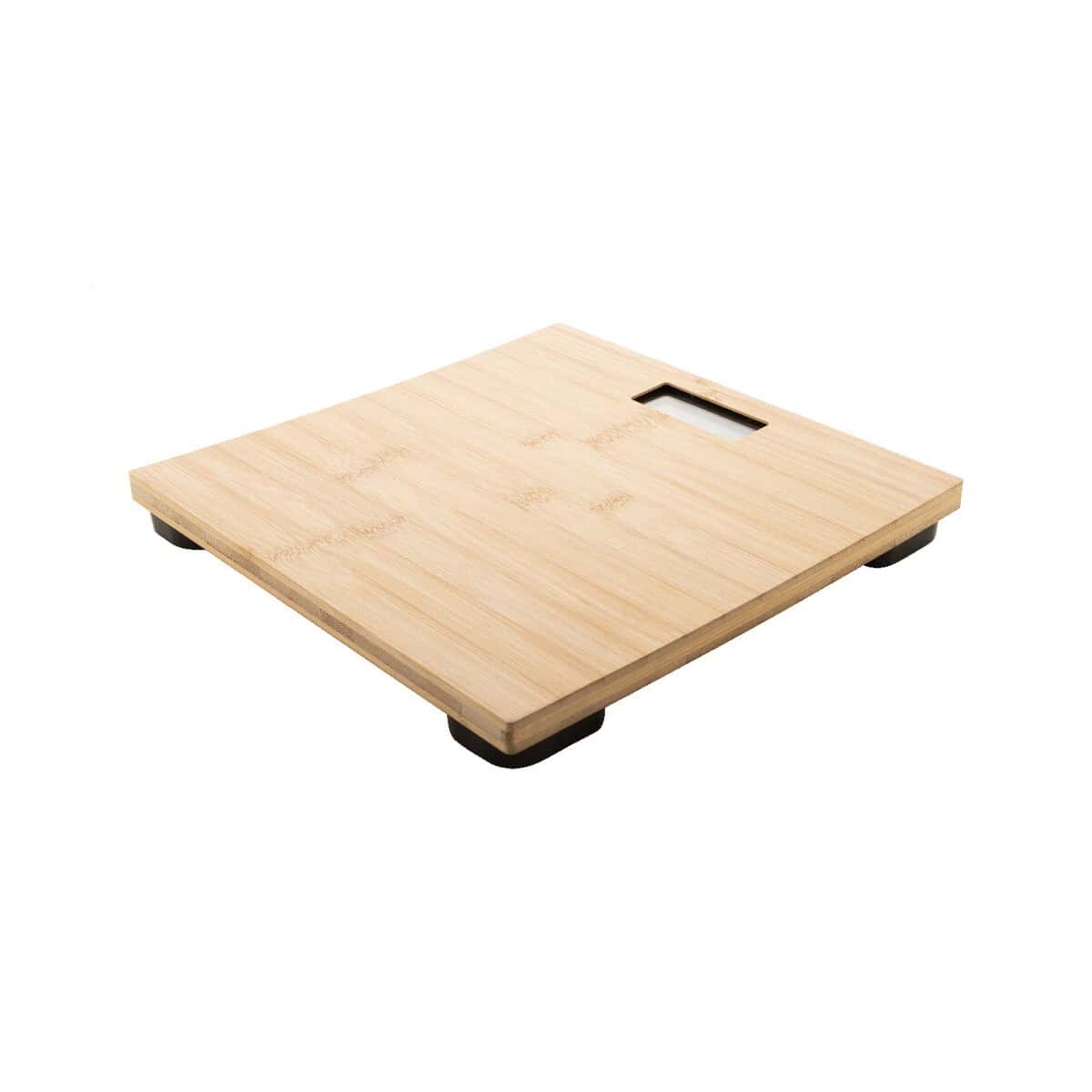 Akcesoria do łazienki z logo – bamfit waga łazienkowa z możliwością ładowania AP864100__A Podkładka pod łóżko bambusowa z regulacją wysokości i antypoślizgowymi stópki.