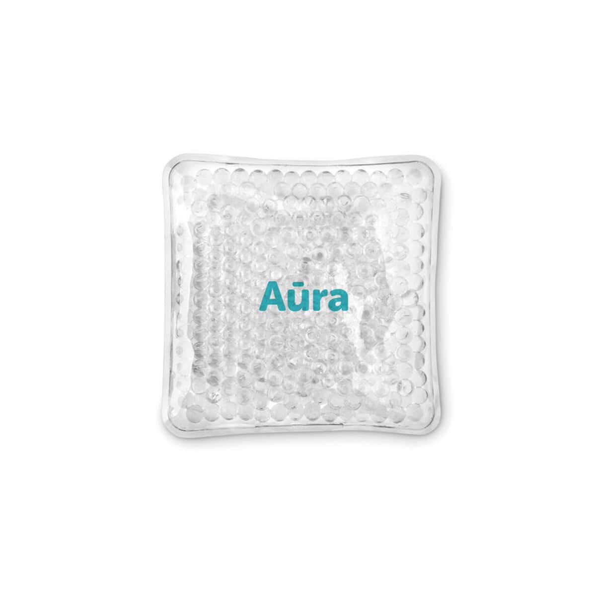 Akcesoria do łazienki z logo – okład chłodząco-ogrzewający bolitas mo8870-22-print Fiszka z brokatem i napisem Aura na prezent, idealna do personalizacji grawerskie i upominki.