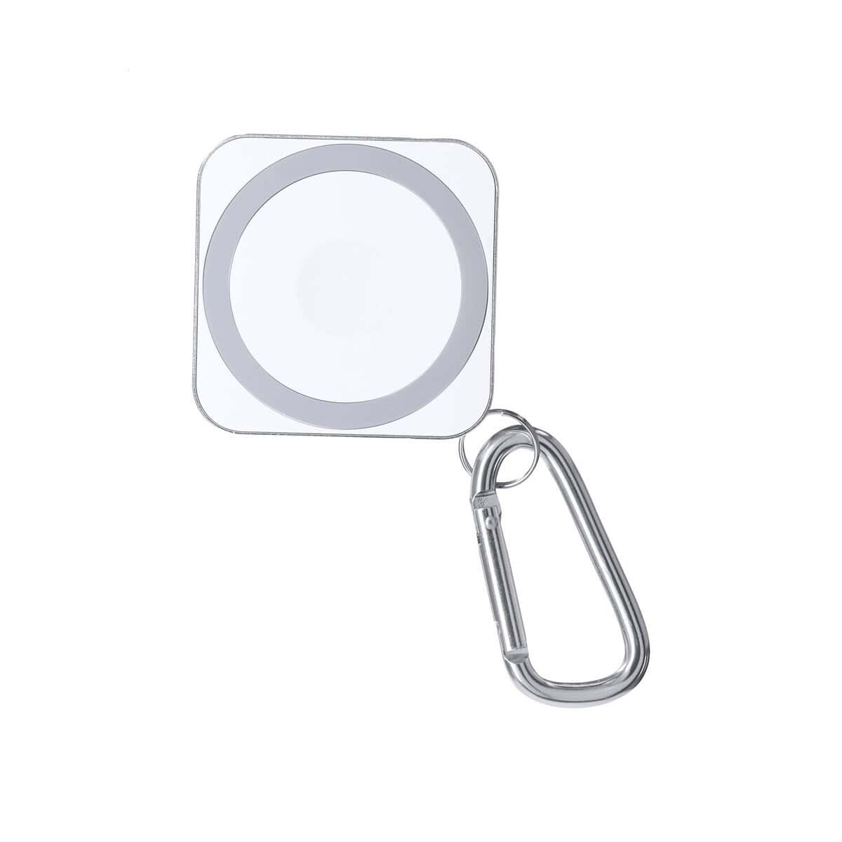 Akcesoria do smartfonów z logo – dorex magnetyczna ładowarka indukcyjna AP735570-01__A Przycisk do kluczy z lusterkiem i karabińczykiem, personalizowana gadżet reklamowy.