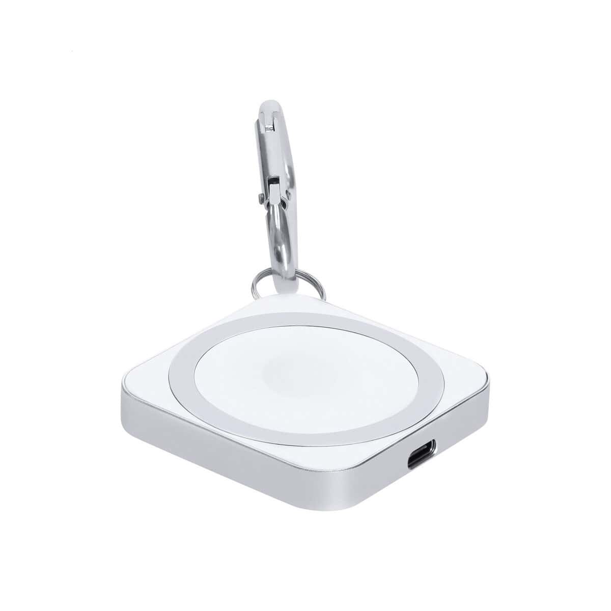 Akcesoria do smartfonów z logo – dorex magnetyczna ładowarka indukcyjna AP735570-01__B Metalowa zawieszka do identyfikatorów z klipsem, idealna na gadżety reklamowe i długopisy.