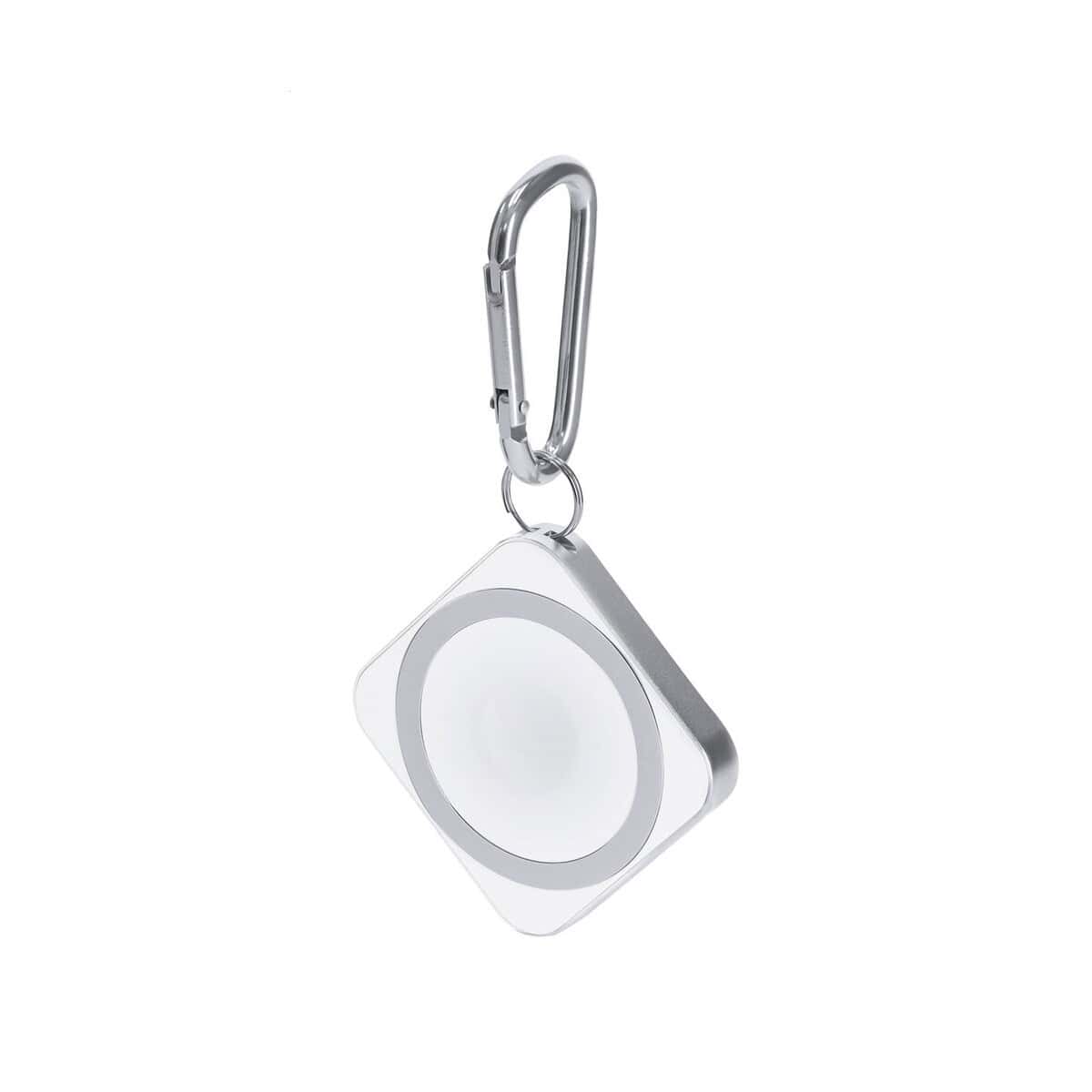 Akcesoria do smartfonów z logo – dorex magnetyczna ładowarka indukcyjna AP735570-01__C Lupa brelok z podświetleniem, silver, gadżety reklamowe, idealne na prezent.