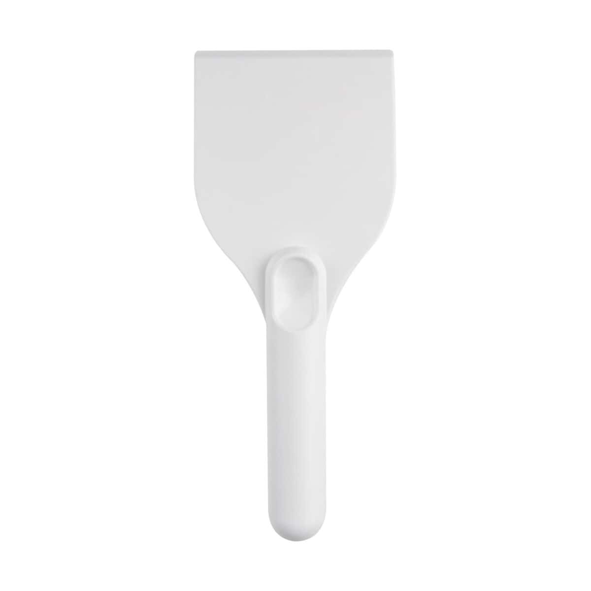 Akcesoria samochodowe z logo – skrobaczka do lodu chilly z pet z recyklingu 10425301_f1 Opaska do grawerowania na gadżety reklamowe, biała, łatwa w personalizacji.