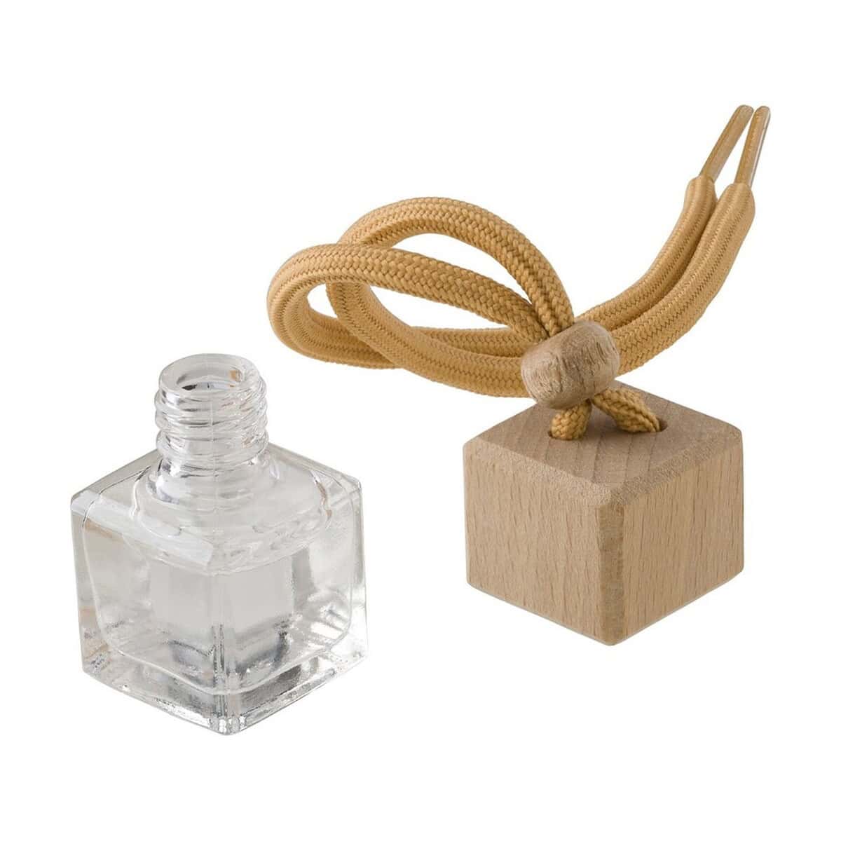 Akcesoria samochodowe z logo – szklany odświeżacz powietrza do samochodu V1230-16_AAA01 Personalizowany antidotum do butelek z etui i lakiem, idealne na prezent.