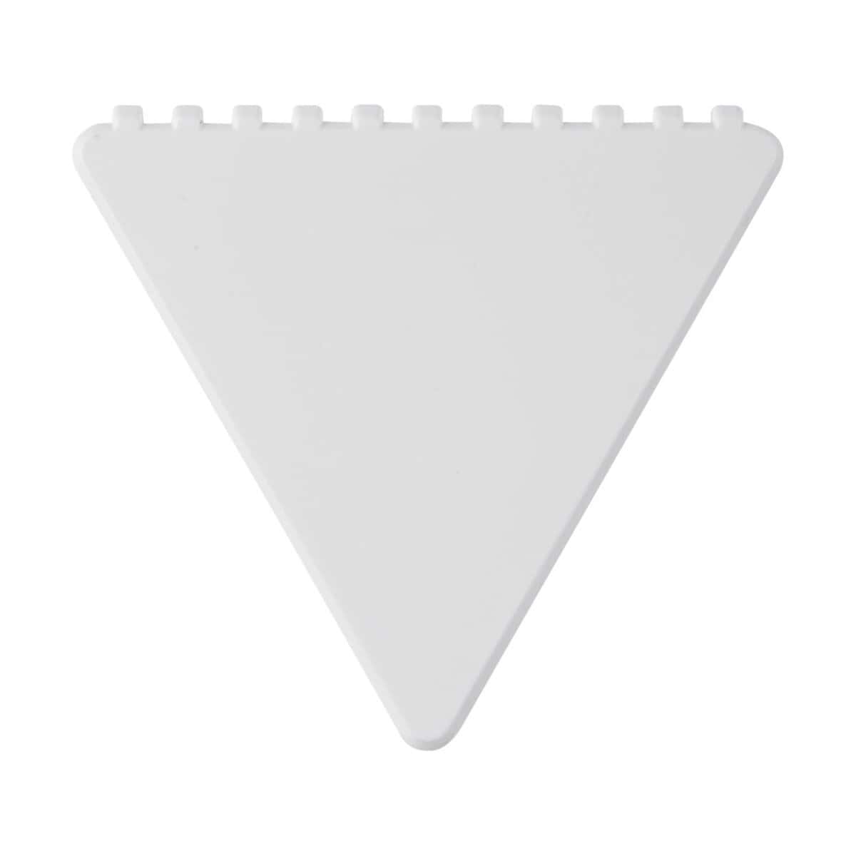 Akcesoria samochodowe z logo – trójkątna skrobaczka do szyb frosty 10425201_f1 Blok magnetyczny do graweru lub nadruku na gadżetach promocyjnych. Idealny do personalizacji.