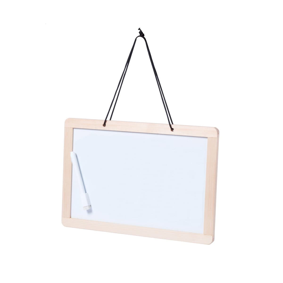 Artykuły do domu z logo – grocery tablica AP781653__B Tablica kredowa z naturalnym drewnianym ramem i markerem, idealna do prezentacji i grawerowania gadżetów reklamowych.