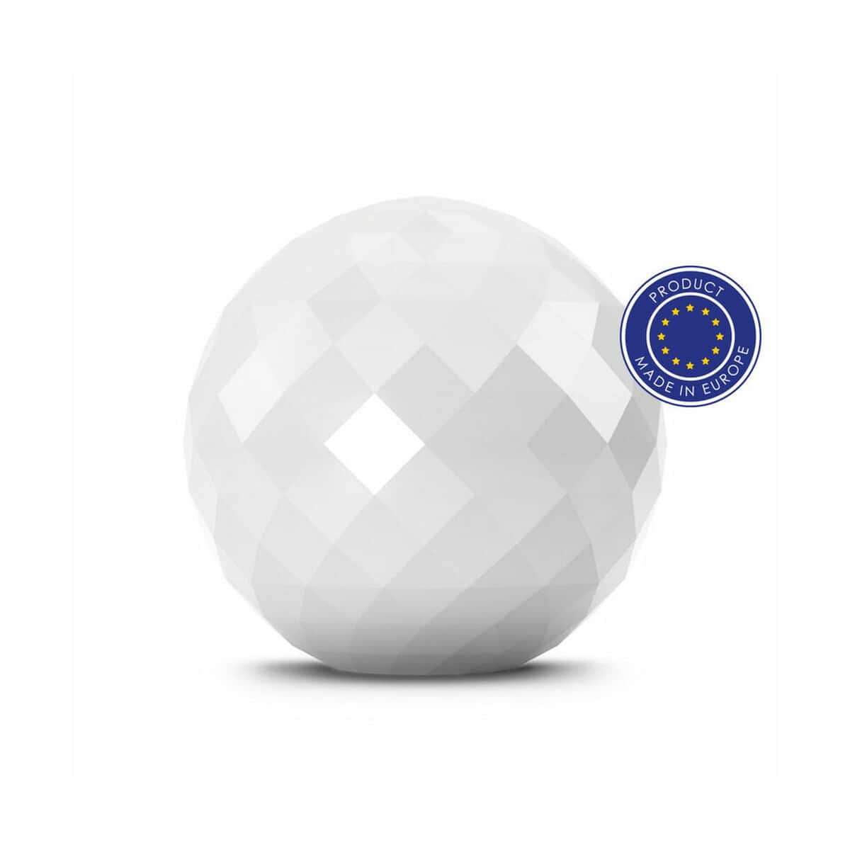 Artykuły do domu z logo – kula upominkowa, pojemnik na upominki reklamowe | indome V0901-02_AAA00 Biały gadżet z logo