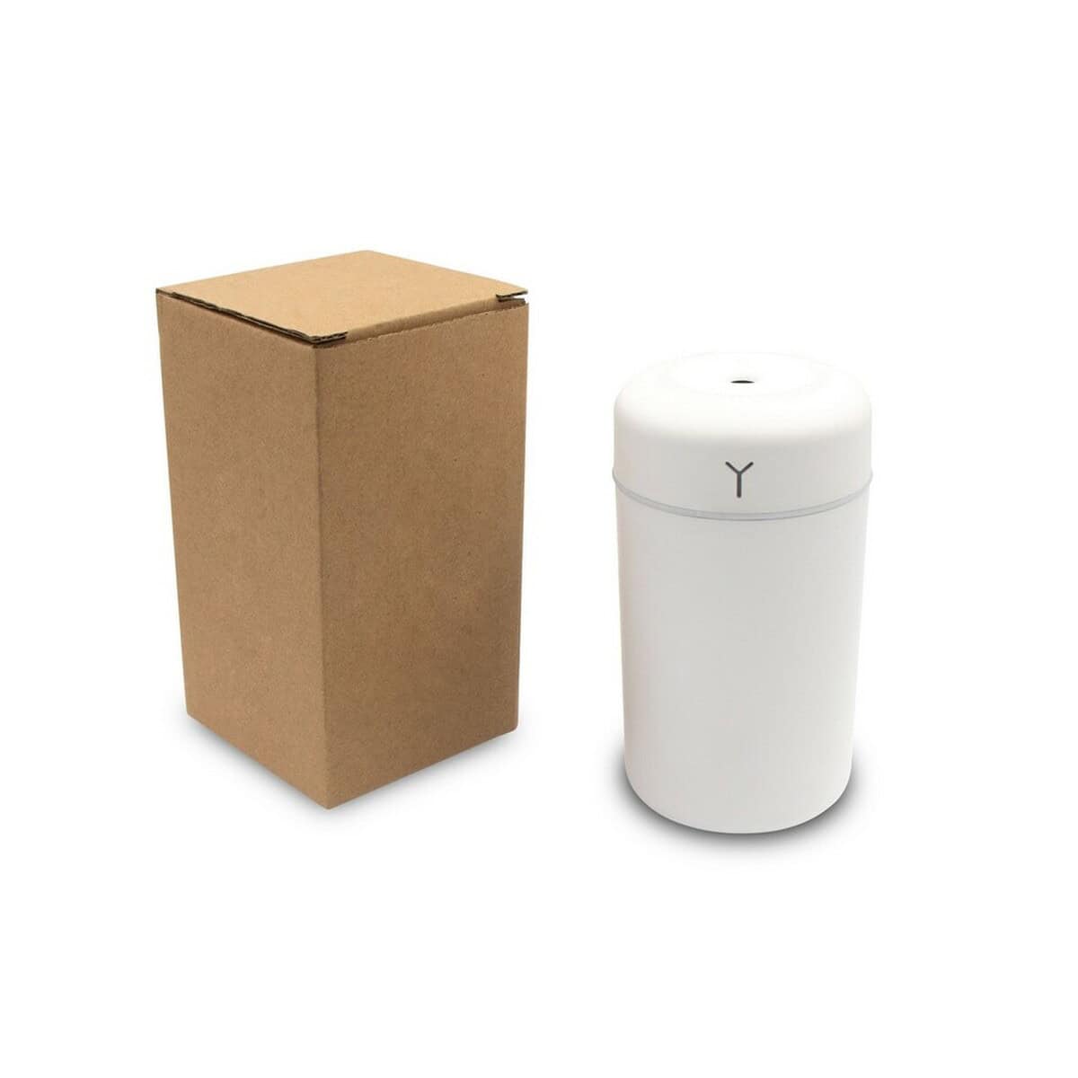 Artykuły do domu z logo – nawilżacz powietrza, zmieniające kolor podświetlenie | davian V0194-02_POV01 1. Przenośny ceramiczny odświeżacz powietrza z personalizacją, biały, z ukrytym włącznikiem.