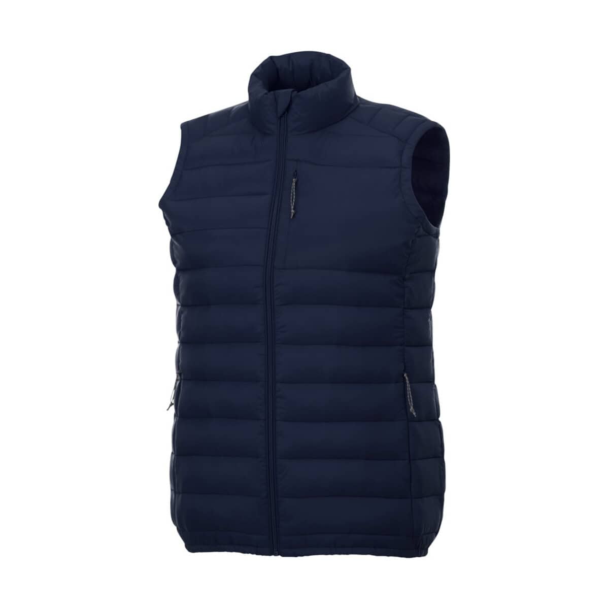 Szyfonowa kamizelka w kolorze granatowym, idealna na chłodne dni.