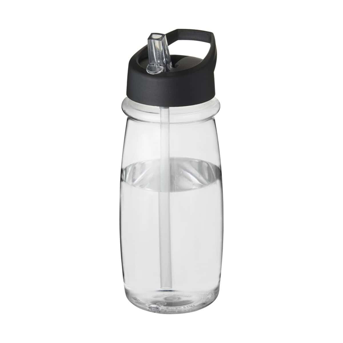 Butelka na wodę z dozownikiem i słomką, gadżet biurowy lub na fitness.
