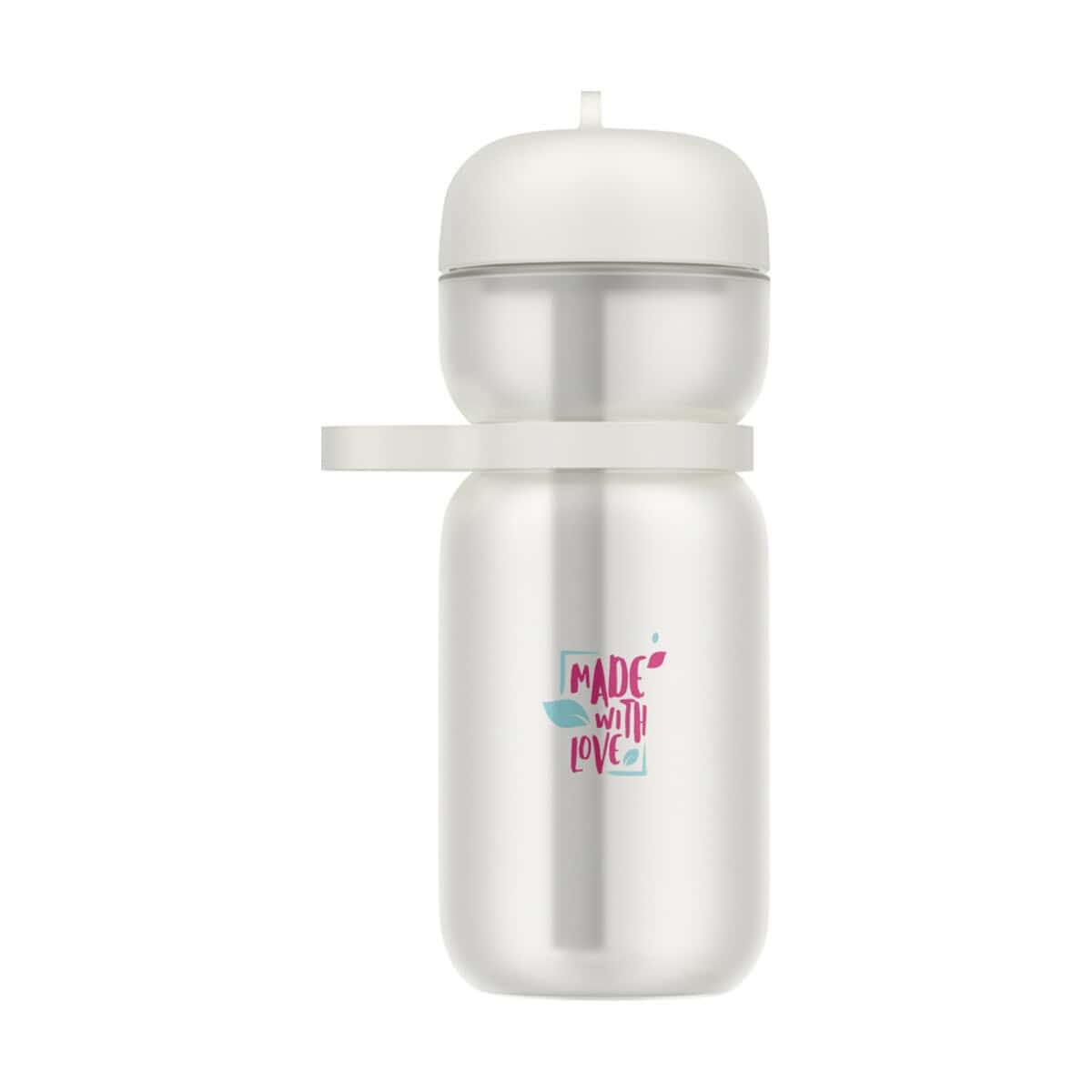 Bidony z logo – mepal bidon o pojemności 600 ml z odchylaną pokrywką 10091301_f1_pp_y1 Butelka termiczna z napisem