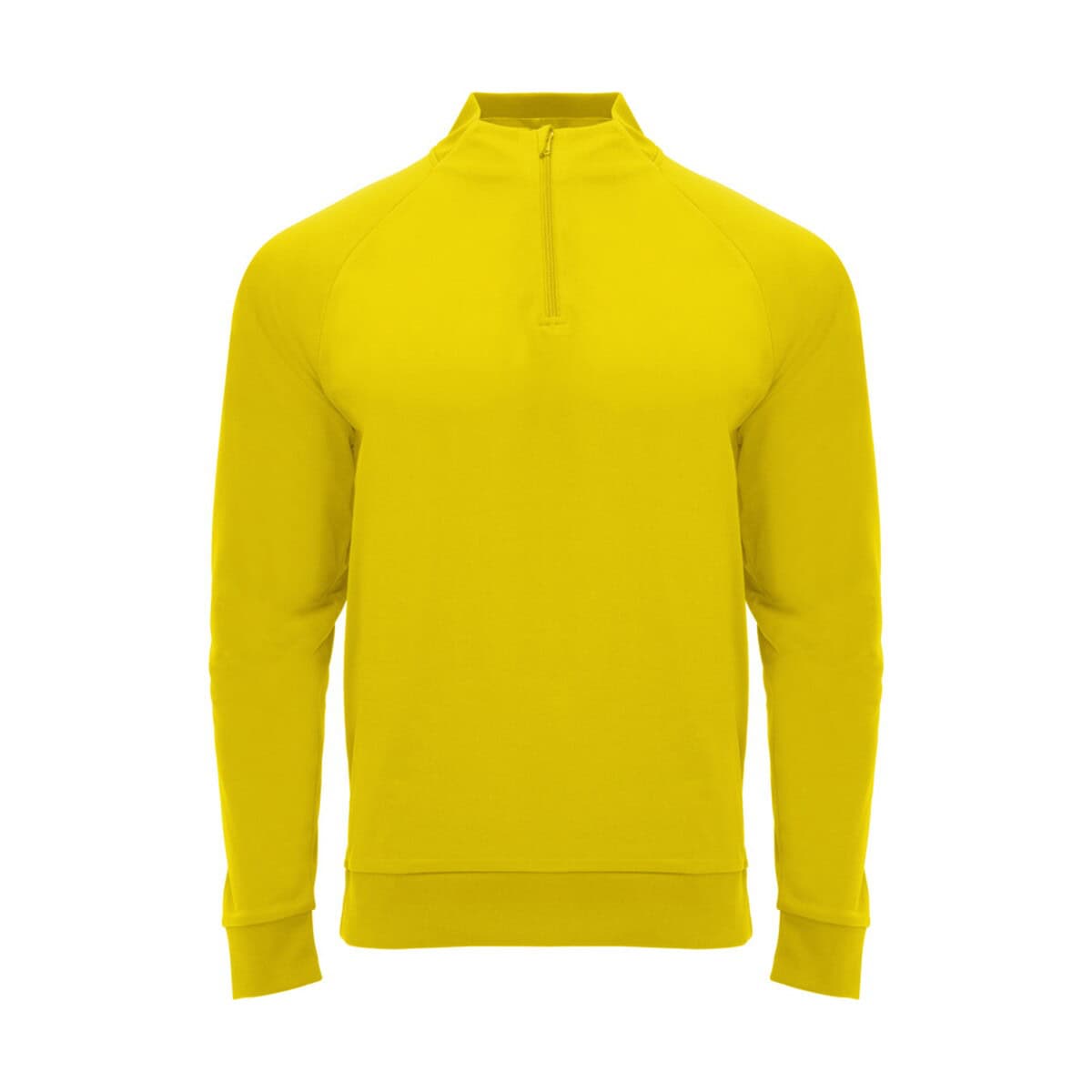 Żółta sportowa bluza z zamkiem na pół, idealna na trening.