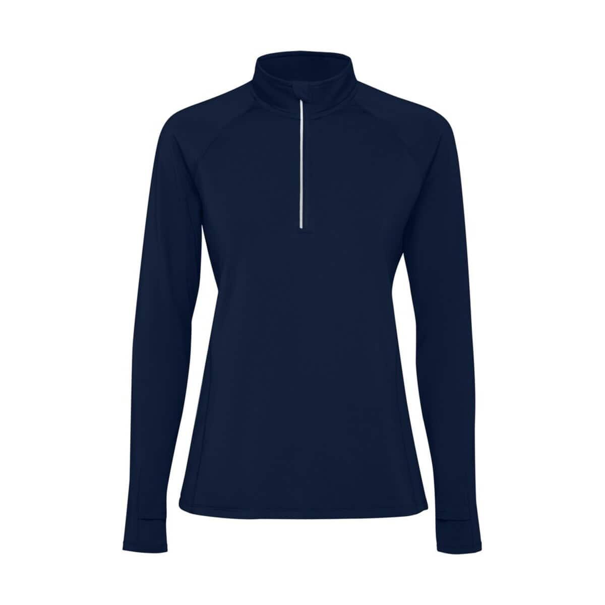 Funkcjonalna bluza sportowa damska z kieszenią na zamek, idealna na aktywności na świeżym powietrzu.