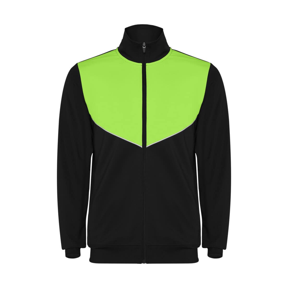 Odblaskowa bluza sportowa z żółtym elementem dla bezpieczeństwa.