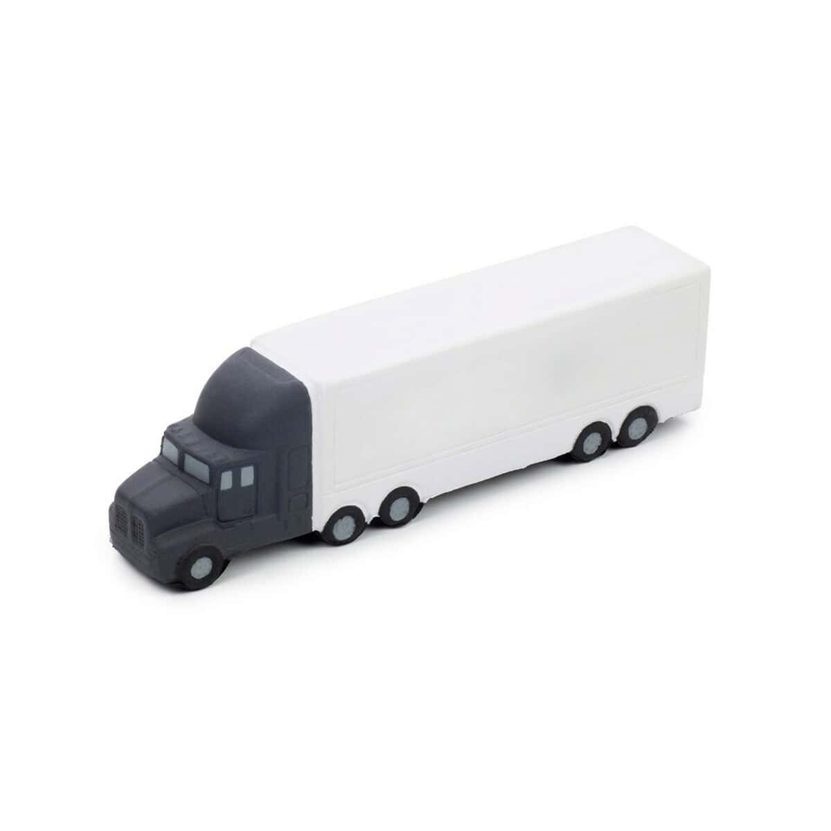 Samochodzik-gadżet w kształcie ciężarówki na prezent, idealny upominek reklamowy lub personalizowany.