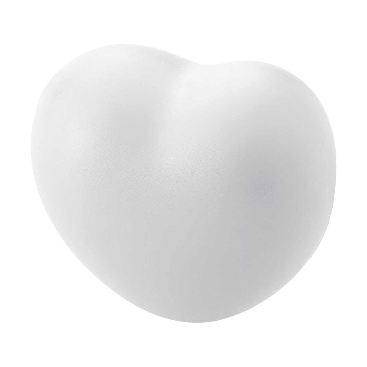 Biały serce z pianki dekoracyjnej na gadżety promocyjne i prezenty.