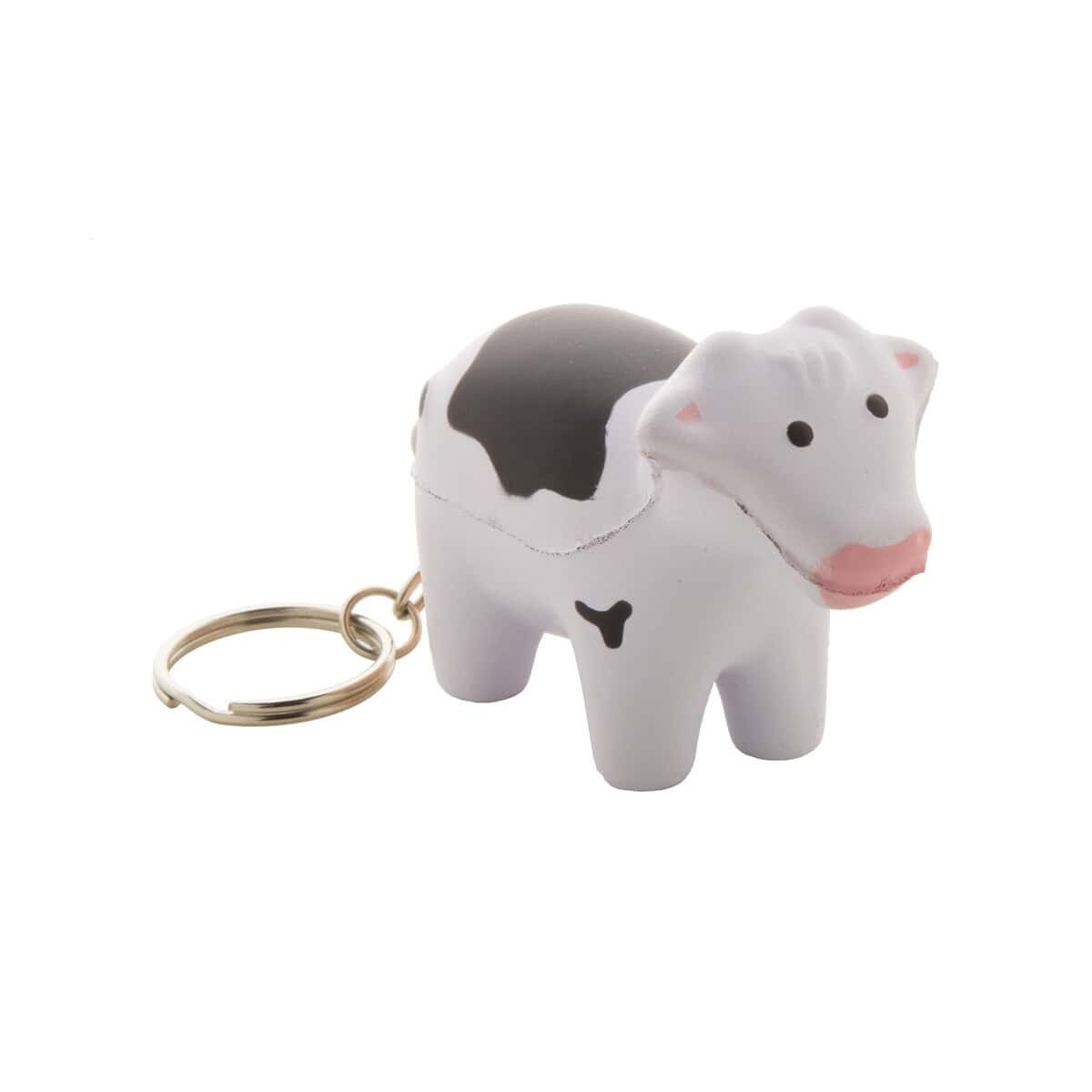 W Zoolander układankowy brelok z krową, ręcznie malowany, idealny na prezent z gadżetami.