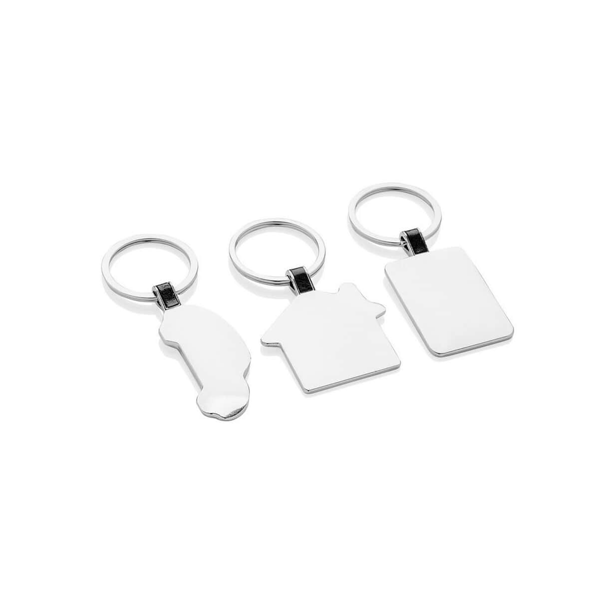 Breloki odblaskowe z logo – brelok do kluczy P191.6302__G_301 Odblaskowe breloczki z metalowymi zawieszkami, personalizowane gadżety reklamowe.