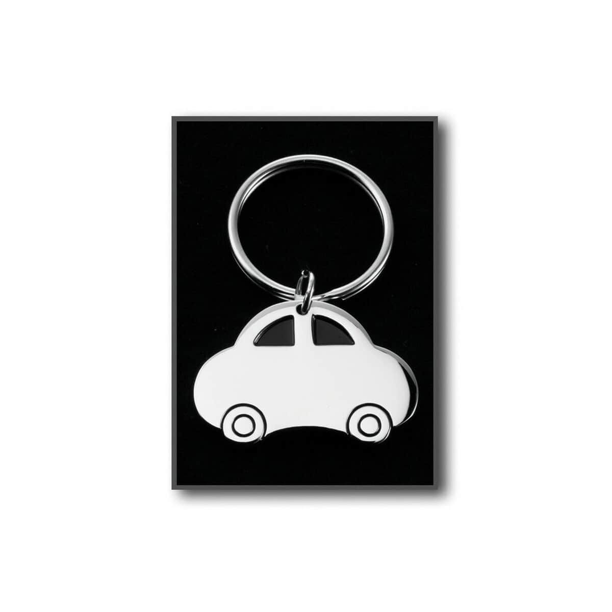 Breloki odblaskowe z logo – brelok do kluczy „samochód” V2083.A-32_AAA01 Metalowy brelok samochodowy, gadżet z logo, personalizowane upominki, akcesoria samochodowe, gadżety reklamowe dla firm.