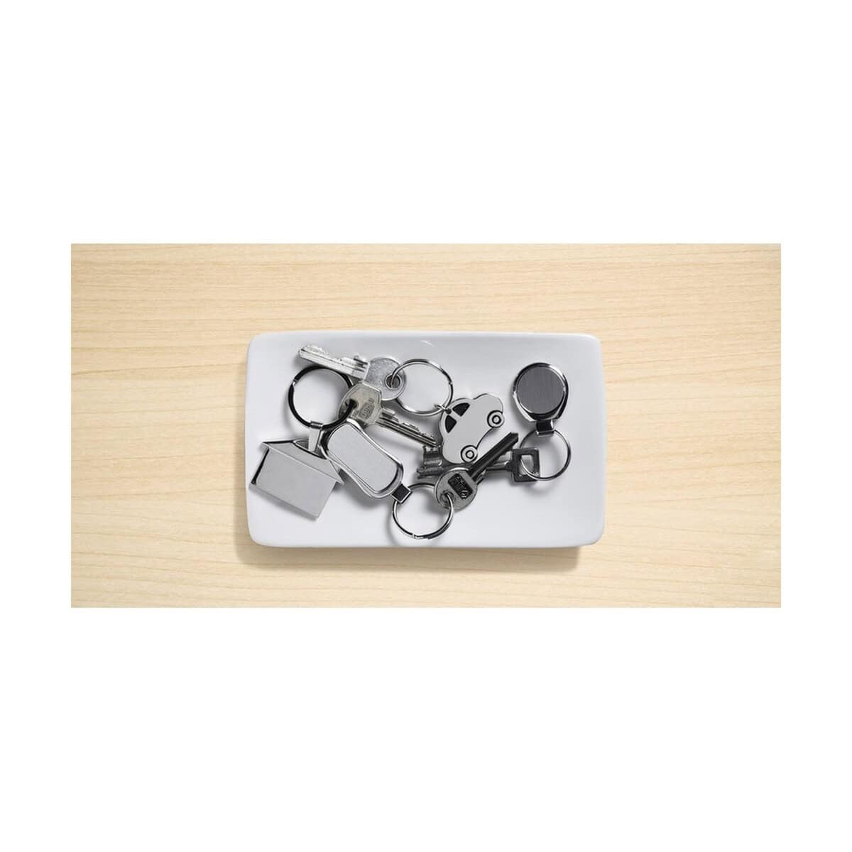 Breloki odblaskowe z logo – brelok do kluczy „samochód” V2083.A_A Klucze i breloczki na breloku, gadżety reklamowe, personalizowane upominki.