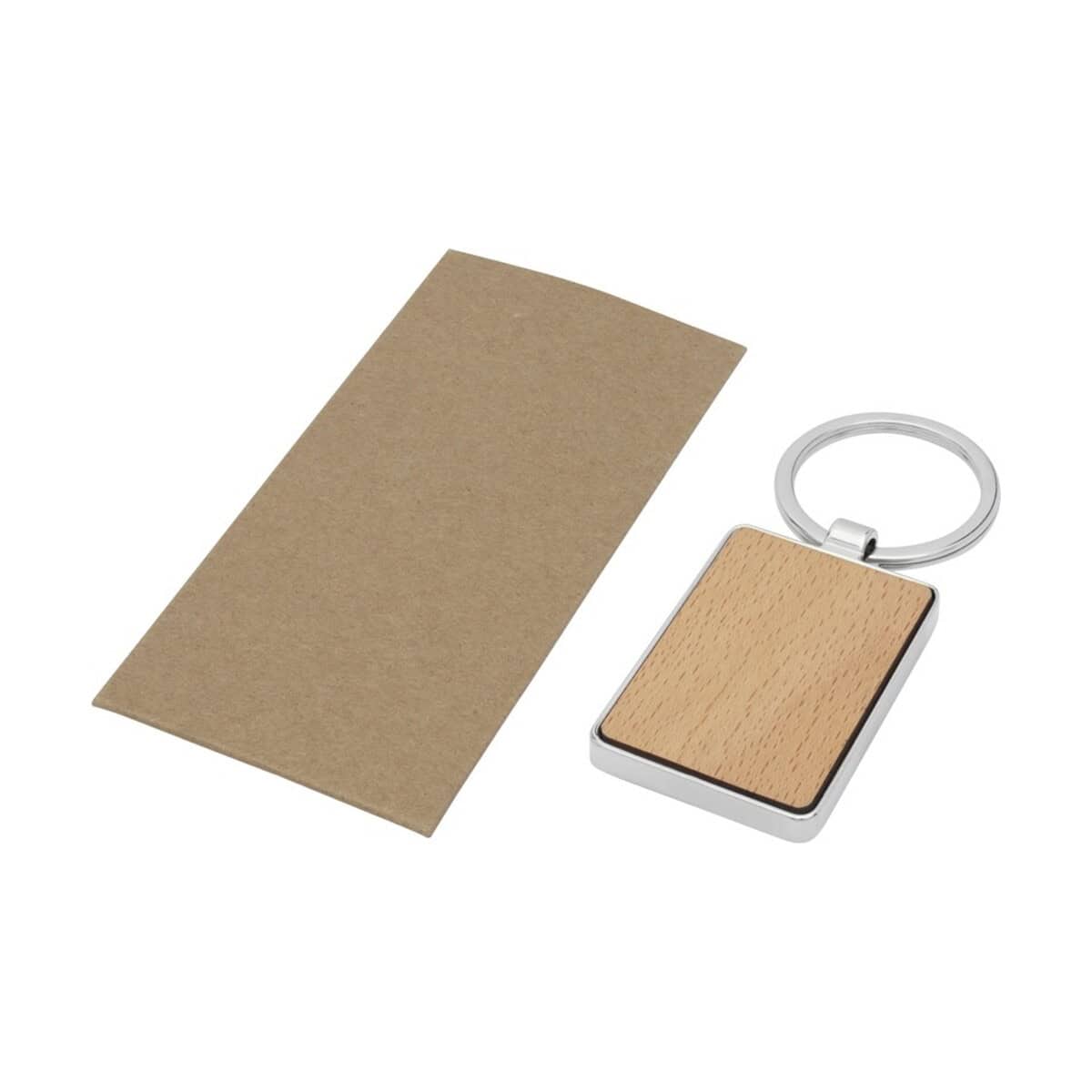 Breloki odblaskowe z logo – prostokątny brelok do kluczy mauro z drewna bukowego 11812471_e1 Metalowa-brelok-z-drewniana-wstażka-i-opakowaniem-na-prezenty.