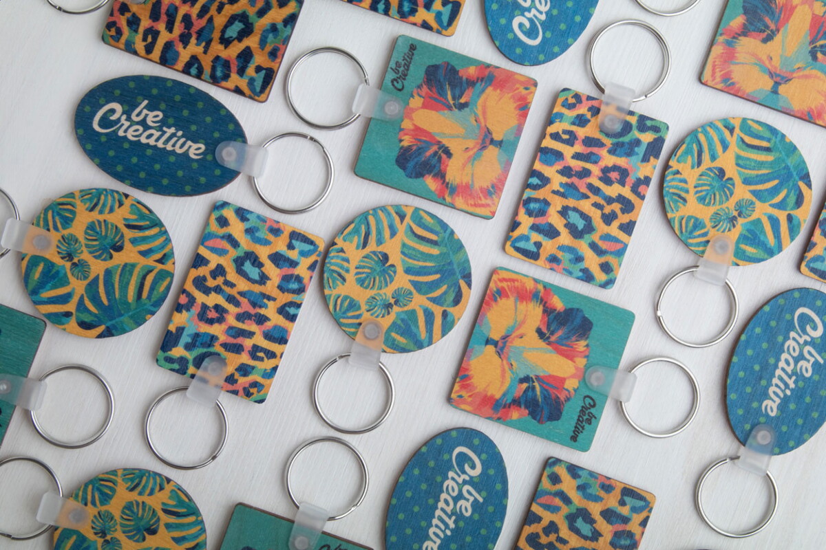 Breloki odblaskowe z logo – woody d brelok AP718162__DG1 Woody D brelok AP718162__DG1