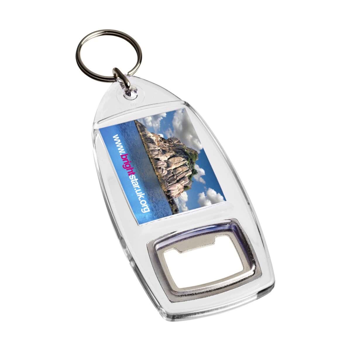 Nowości gadżety z grawerem - brelok do kluczy z miejscem na zdjęcie, idealny upominek reklamowy.