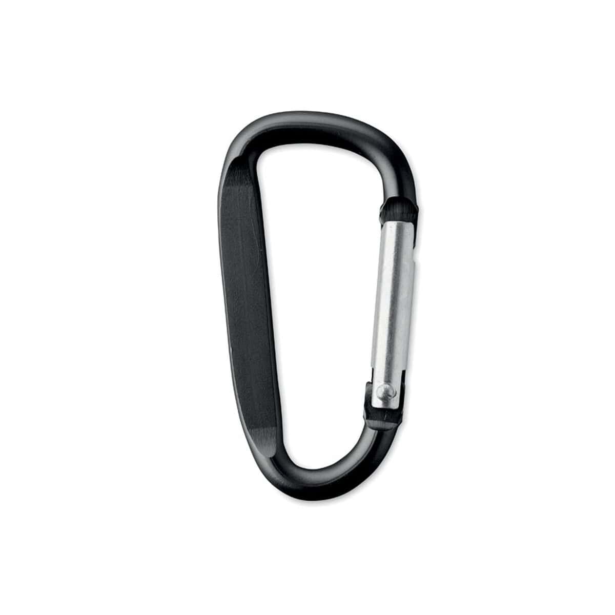 Karabińczyk do przypinania, mocny i trwały, idealny na gadżety reklamowe i akcesoria.