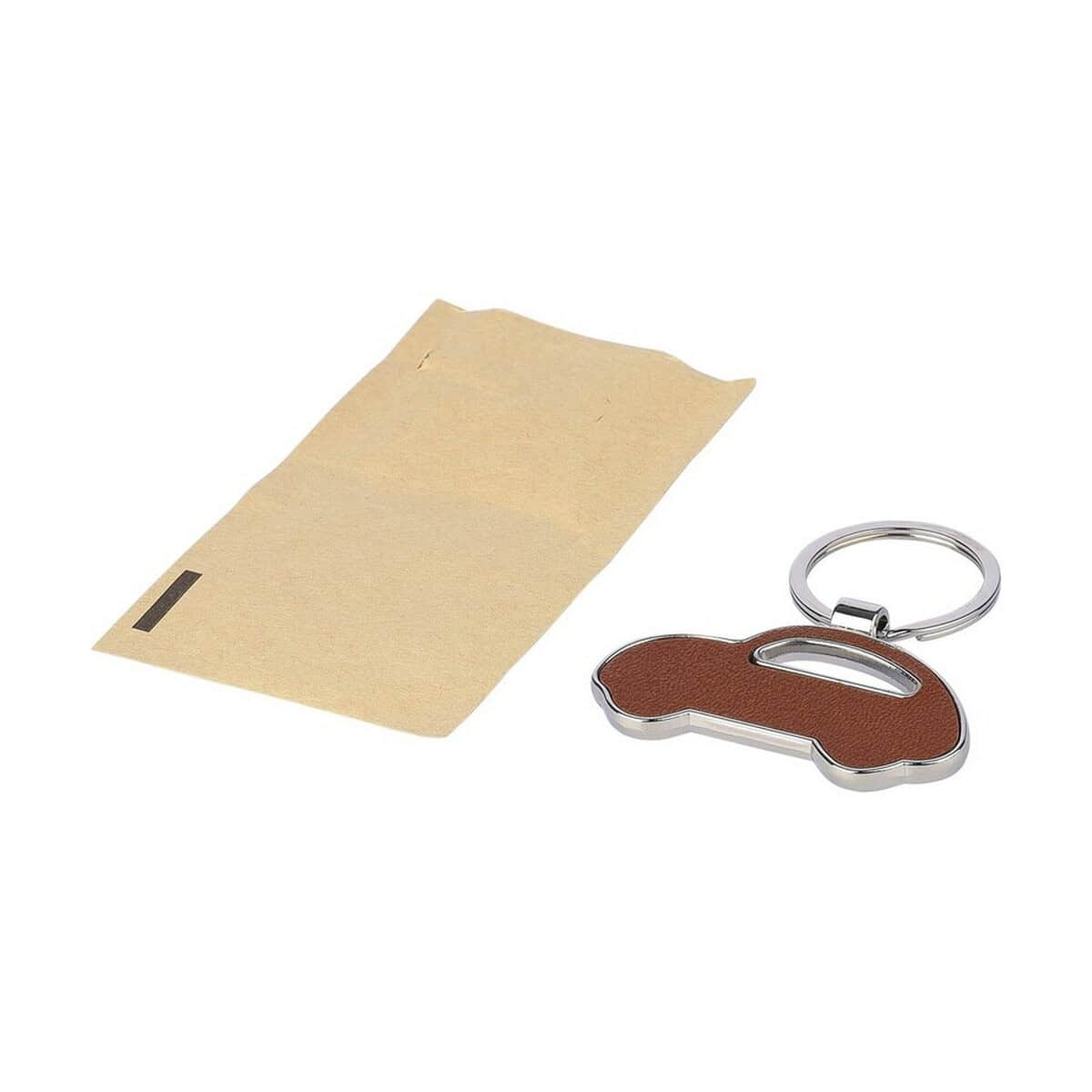 Breloki wielofunkcyjne z logo – brelok do kluczy „samochód” VA485-16_AAA03 Metalowy brelok do kluczy w kształcie samochodu na prezent reklamowy z personalizacją.