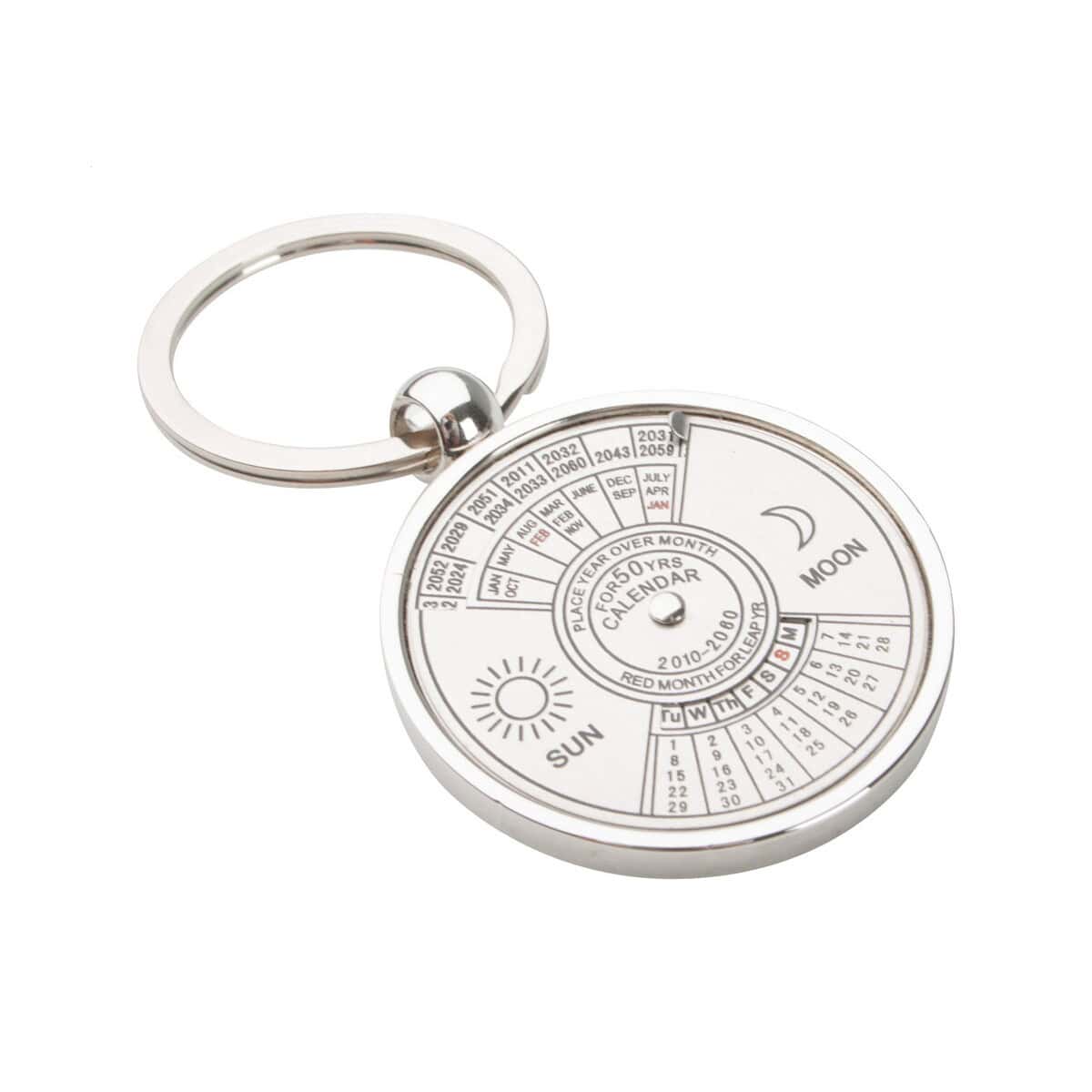Breloki wielofunkcyjne z logo – eternity brelok do kluczy z kalendarzem AP809516__C Kolorowy kalendarz księżycowy na breloczku, idealny gadżet na prezent.