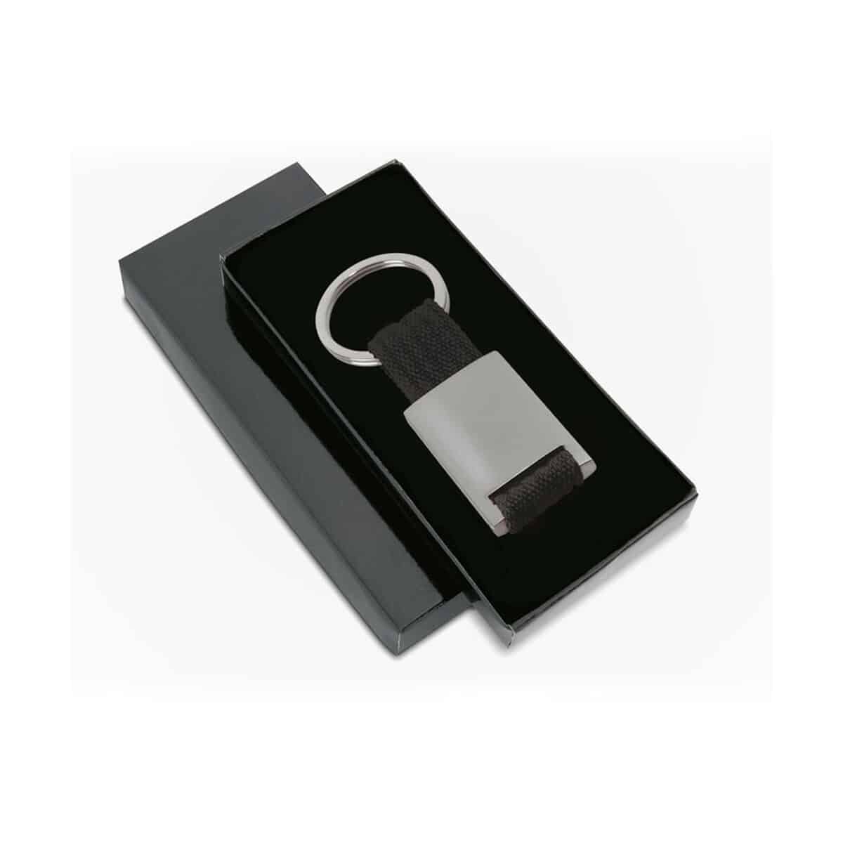 Breloki wielofunkcyjne z logo – prostokątny brelok tech it3020-03b Odręczny brelok kieszonkowy z logo, elegancki gadżet promocyjny na prezent.