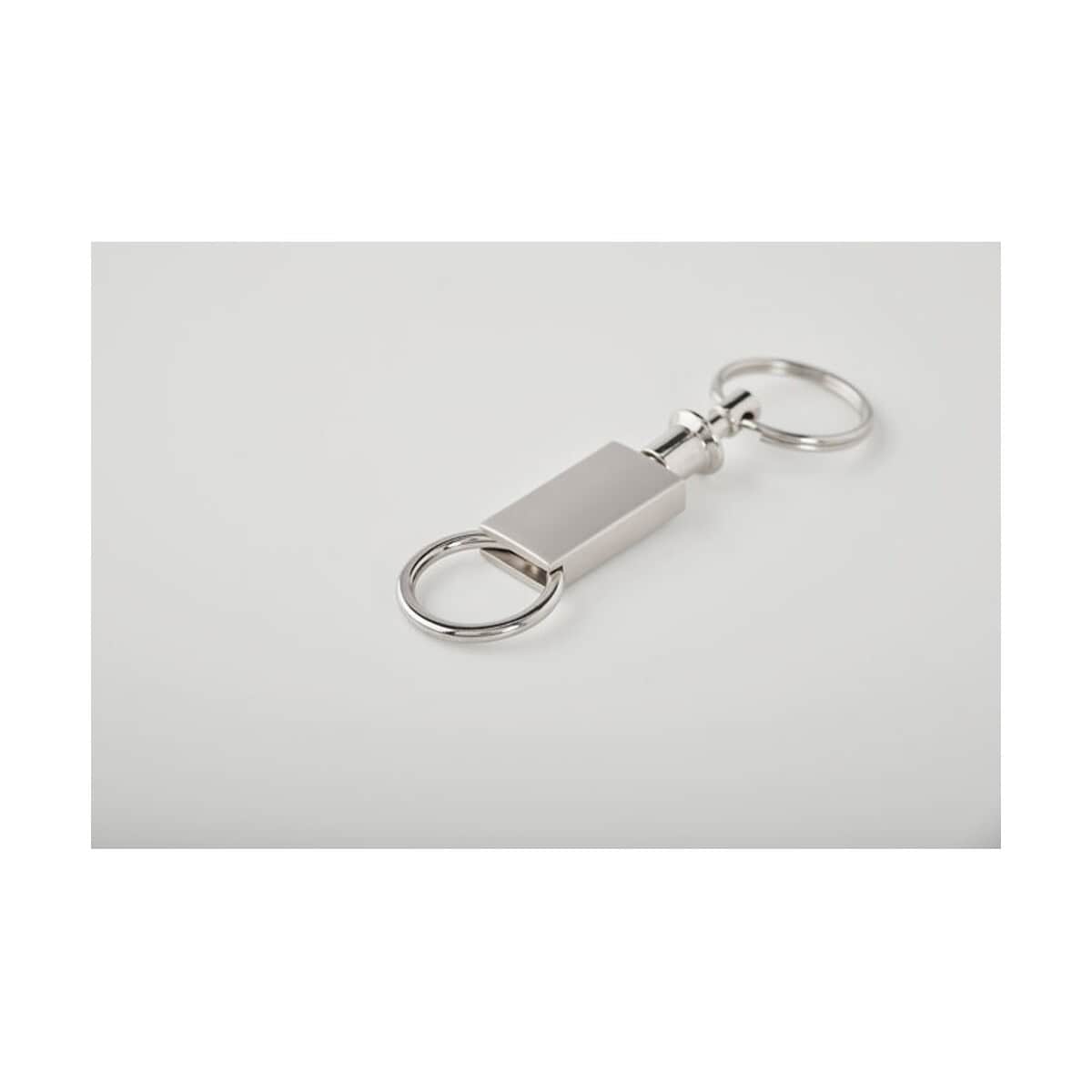 Breloki wielofunkcyjne z logo – rozłączany brelok do kluczy keysplit mo2239-16-detail Metalowy breloczek z grawerką, idealny na gadżety promocyjne lub personalizowane upominki.