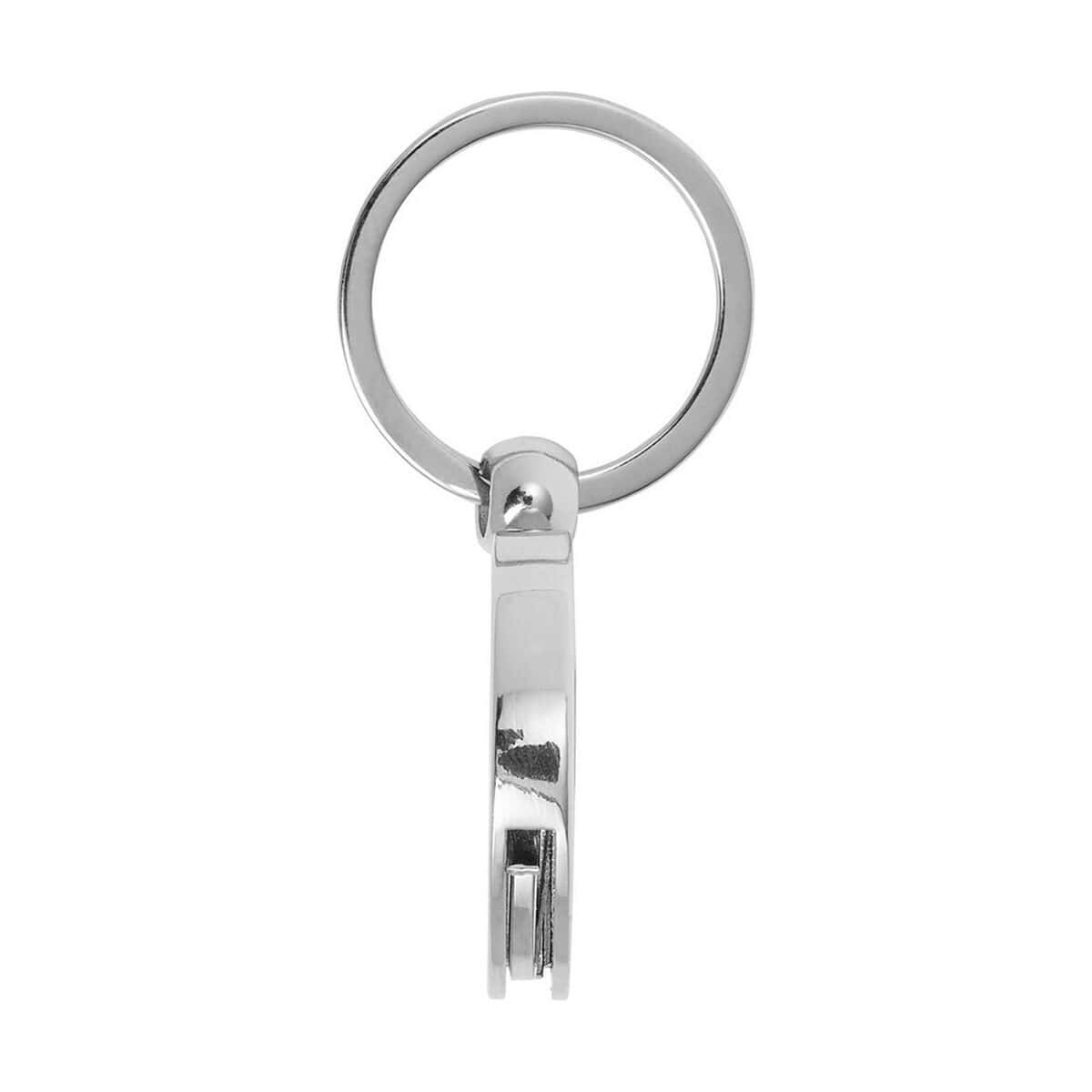 Breloki z żetonem z logo – brelok do kluczy, żeton do wózka na zakupy V0634-32_AAA08 Oryginalny brelok do kluczy z metalowym klipsem.