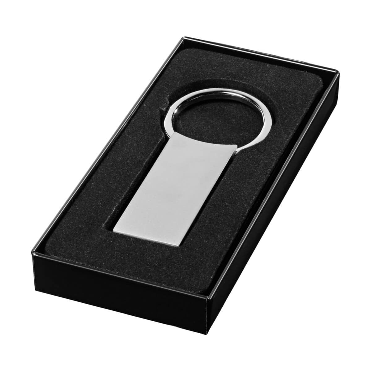 Metalowy brelok do kluczy w eleganckim opakowaniu, gadżety reklamowe na prezent.