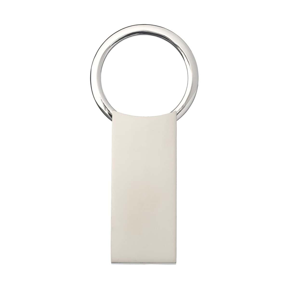 Breloki z żetonem z logo – brelok prostokątny omar 11803200_f1 Metalowy brelok z gładką płytą do personalizacji.