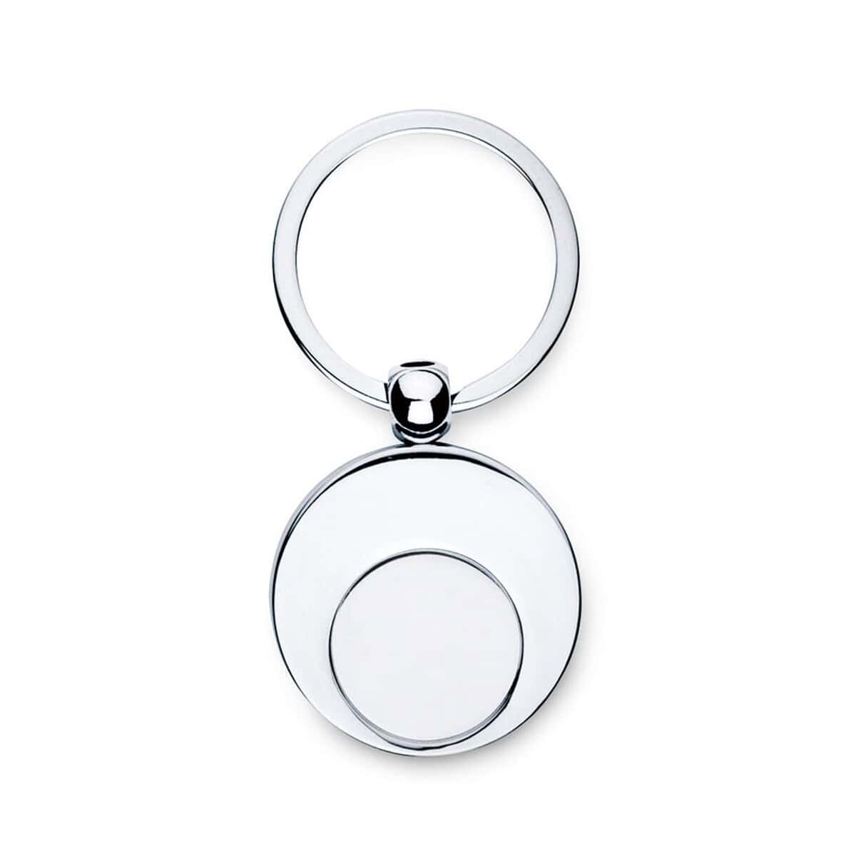 Breloki z żetonem z logo – brelok z żetonem euring it3866-17 Stojak na klucze z kółkiem i wieszakiem, metalowy, nowoczesny design, gadżet do przechowywania kluczy.