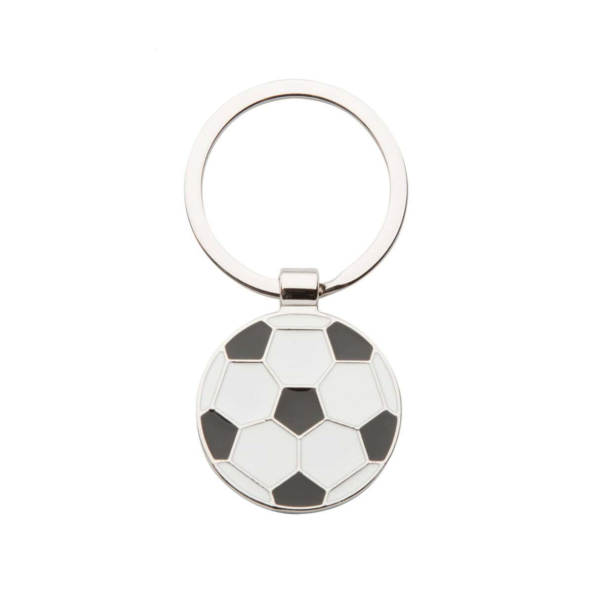 Breloki z żetonem z logo – dorko brelok AP873019__C 1. Brelok ze wzorem piłki nożnej, metalowy, modny gadżet na prezent.