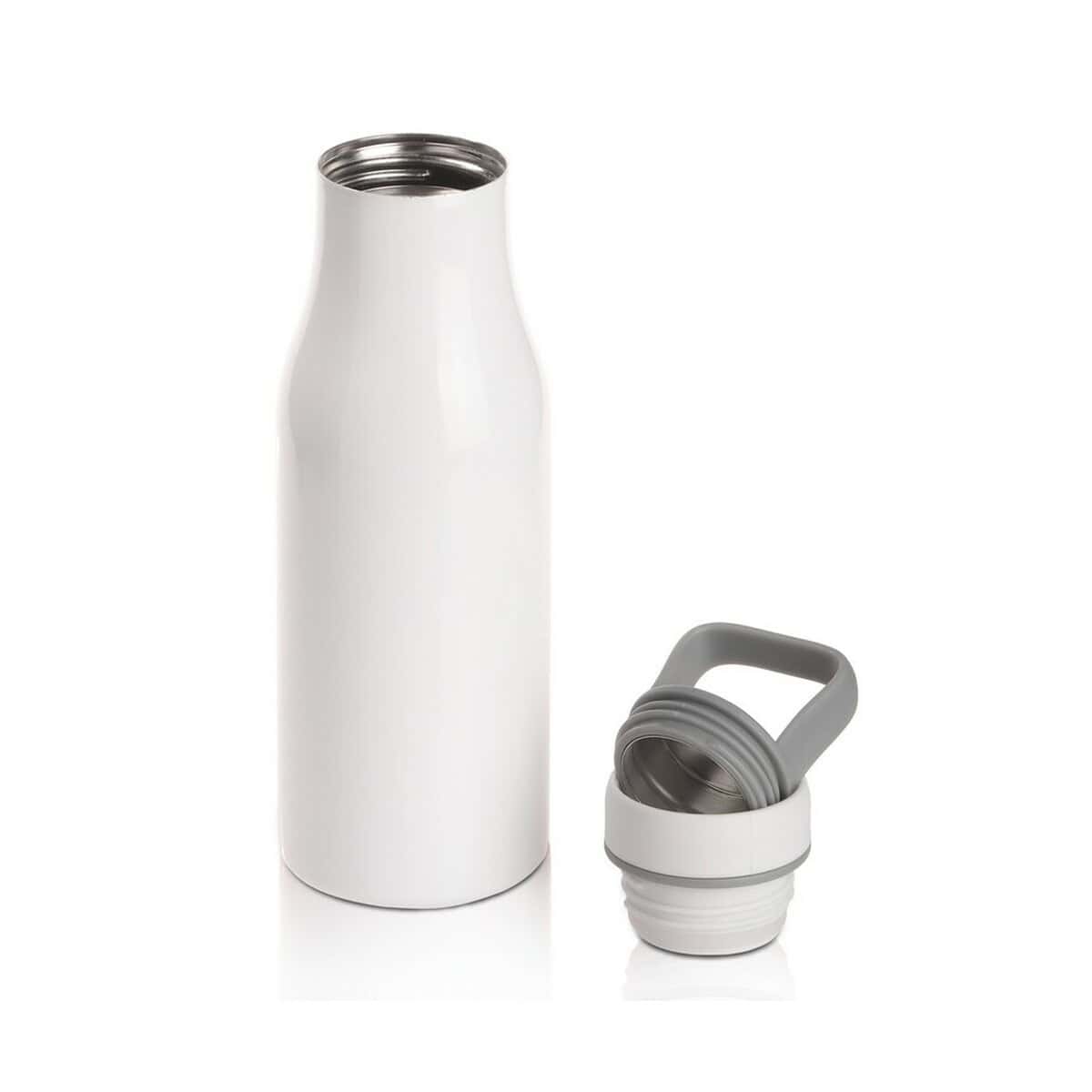 Butelki z logo – butelka termiczna 500 ml air gifts, pojemnik w zakrętce | jessica V0850-02_AAA02 Decoracyjna butelka termiczna z personalizowanym grawerem na prezenty firmowe.