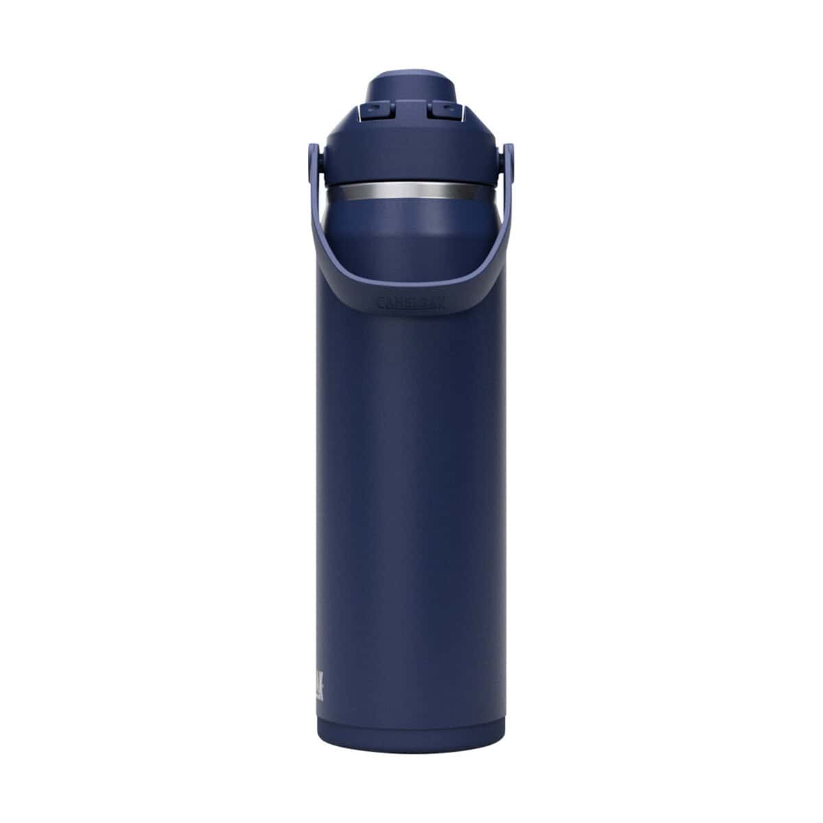 Butelki z logo – camelbak® thrive chug vss butelka na wodę ze stali nierdzewnej o pojemności 750 ml z zakrętką 10088955_f1 Butelka termiczna niebieska z wygodnym uchwytem, idealna do gadżetów reklamowych i upominków promocyjnych.