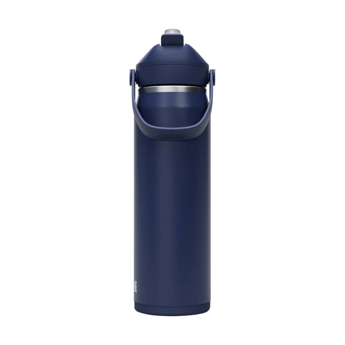 Butelki z logo – camelbak® thrive flip vss butelka na wodę ze stali nierdzewnej o pojemności 750 ml ze składaną słomką 10088855_f1 Butelka termiczna na wynos z pokrywką, elegancki design, idealna do podróży i sportu.