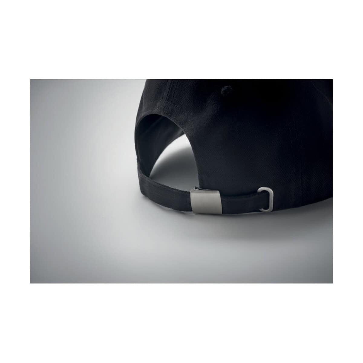 Czapki z logo – czapka z daszkiem 5-panelowa singa mo6875-03-detail Klasyczna czarna czapka z daszkiem na odwrót.