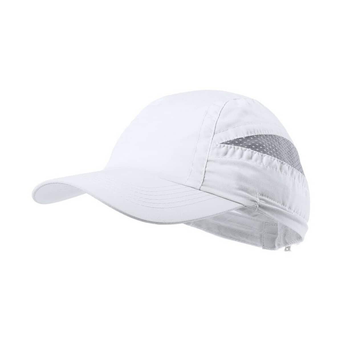 Czapka z siatką, odblaskowe elementy, sportowa czapka z mozzą, idealna na trening.